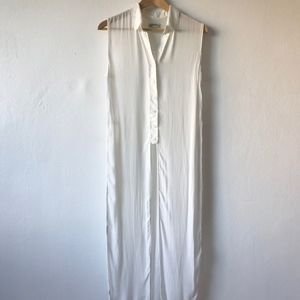 Zara Sleeveless Button Down Tunic